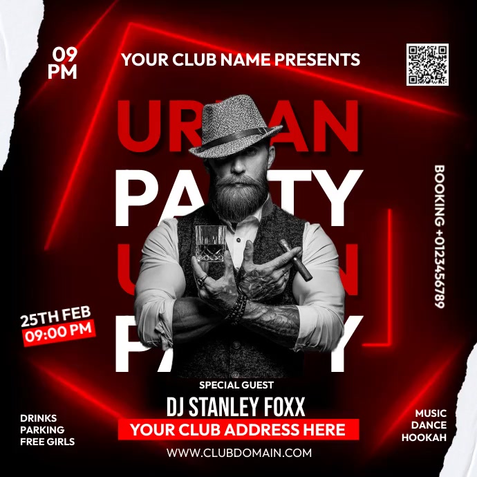 PARTY โพสต์บน Instagram template