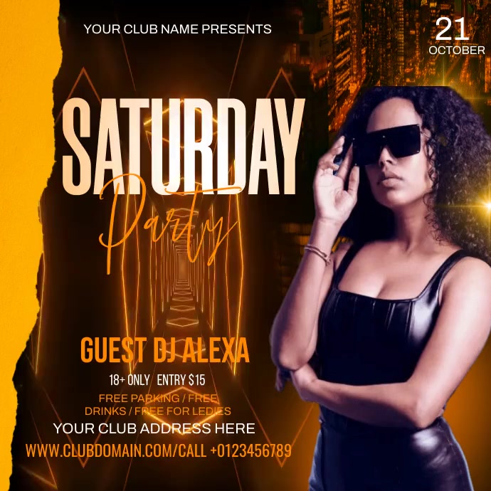 PARTY Сообщение Instagram template