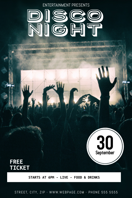 Party Disco Night Flyer Template Party Disco Night Flyer Template