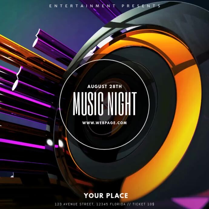 Party Dj Club Video Template Instagram Postermywall
