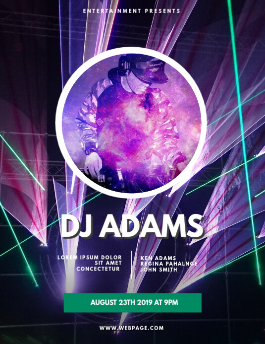 Party Dj Flyer Template Postermywall