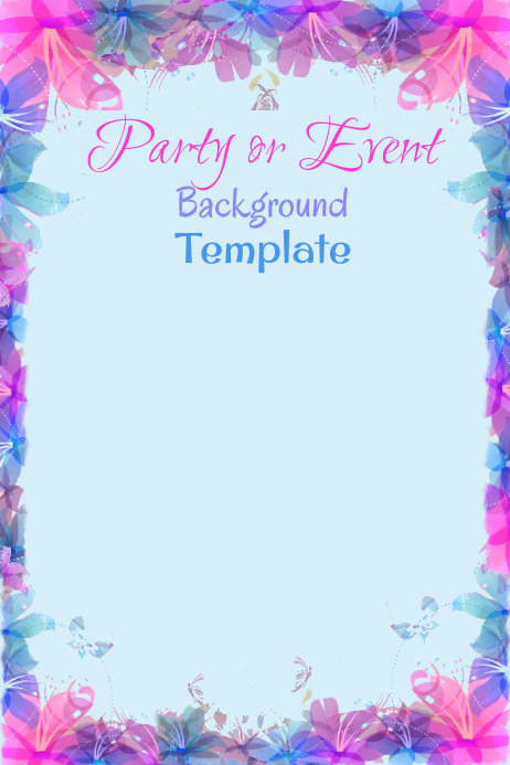 Simple Party Backdrop Template.pdf Party Event Background Template | PosterMyWall