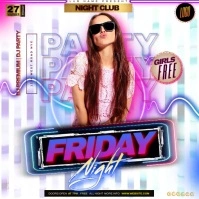 Party Event Flyer design template video ad Instagram Post