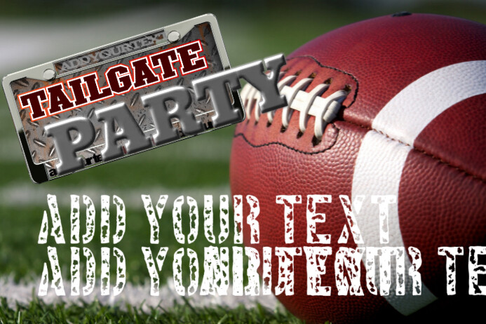Tailgate Party Event Football Game Flyer Template Postermywall