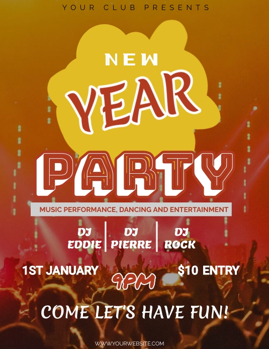 Party event Template (1) Flyer (format US Letter)