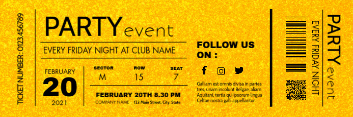 Event Ticket Template
