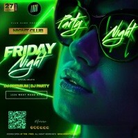 Party Event Video Ad Design Template GREEN Instagram Post