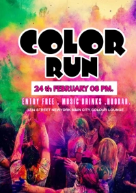 party events posters A3 template