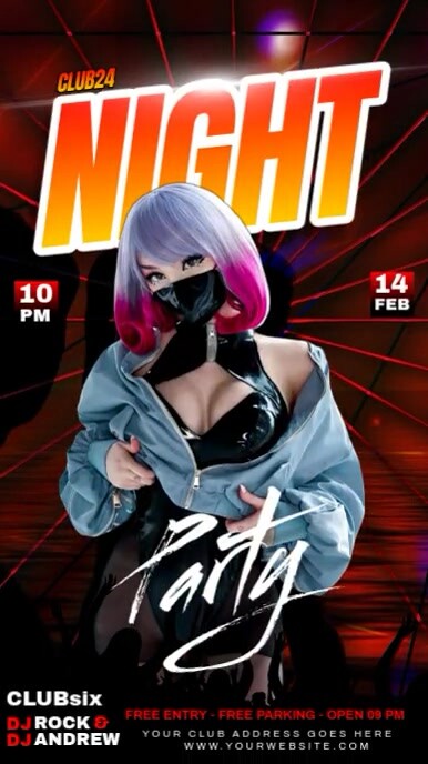 party flyer, История на Instagram template