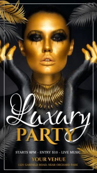 party flyer, girls party, club night party Instagram Story template