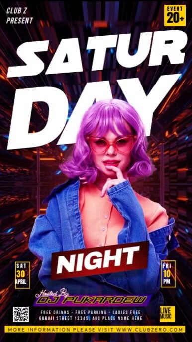 party flyer, Instagram Story template