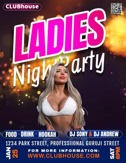 Party Flyer (12) Folheto (US Letter) template