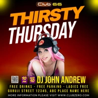 Party Flyer Design (21) Quadrato (1:1) template