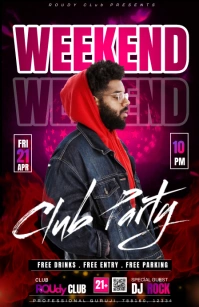 party flyer Tabloid template