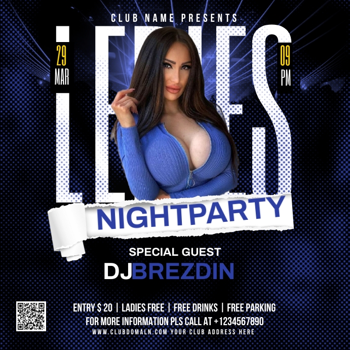 Party flyer Post Instagram template