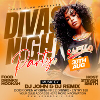 Party flyer Instagram Post template