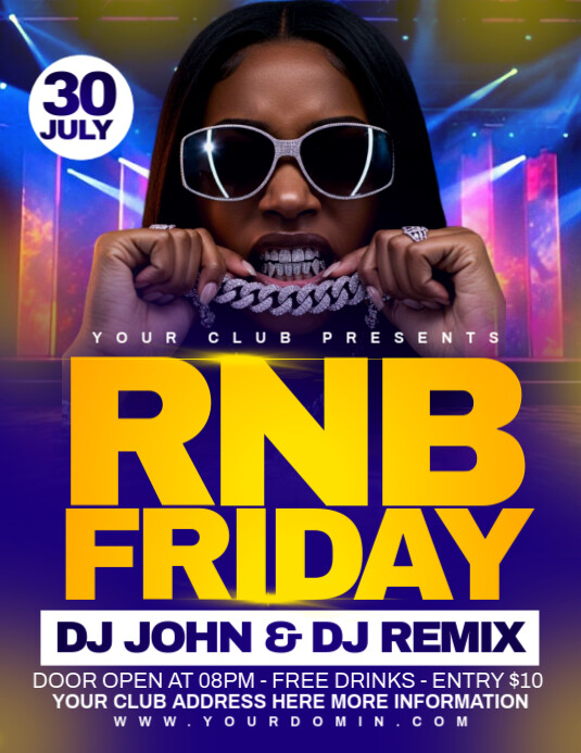 Party flyer Pamflet (VSA Brief) template