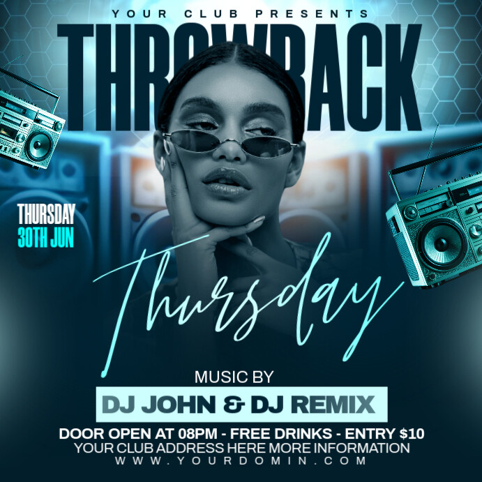 Party flyer Iphosti le-Instagram template