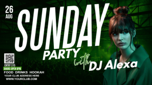 Party flyer Digital Display (16:9) template