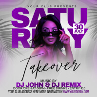 Party flyer Message Instagram template