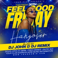 Party flyer Message Instagram template