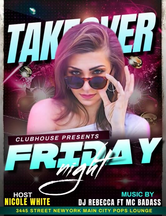 Party flyer template