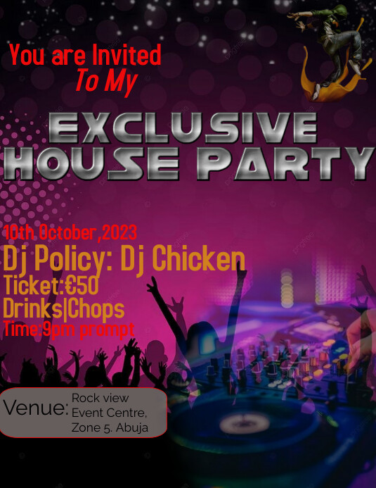 Party flyer template