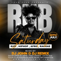 Party flyer Pos Instagram template