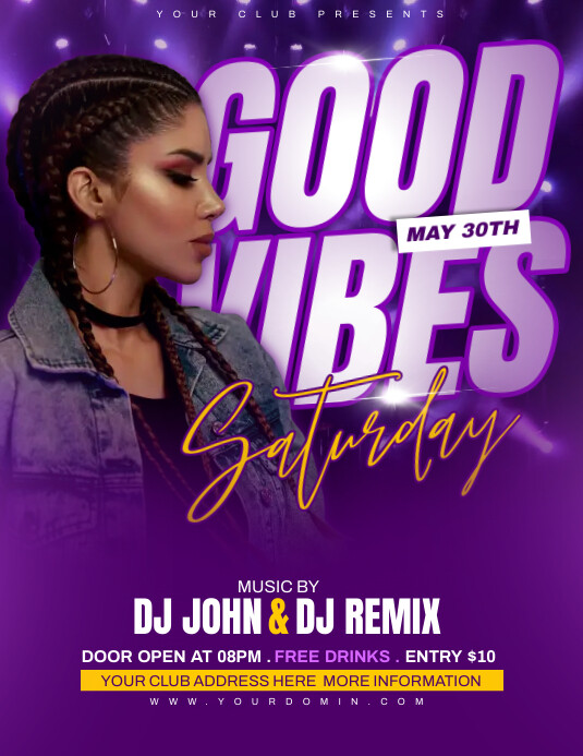 party flyer Pamflet (VSA Brief) template