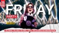 Party flyer YouTube Thumbnail template