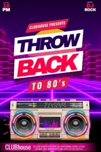 party flyer design Poster template