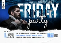 Party flyer Postcard template