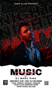 Party flyer Business Card template