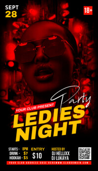 Party flyer Wizytówka template