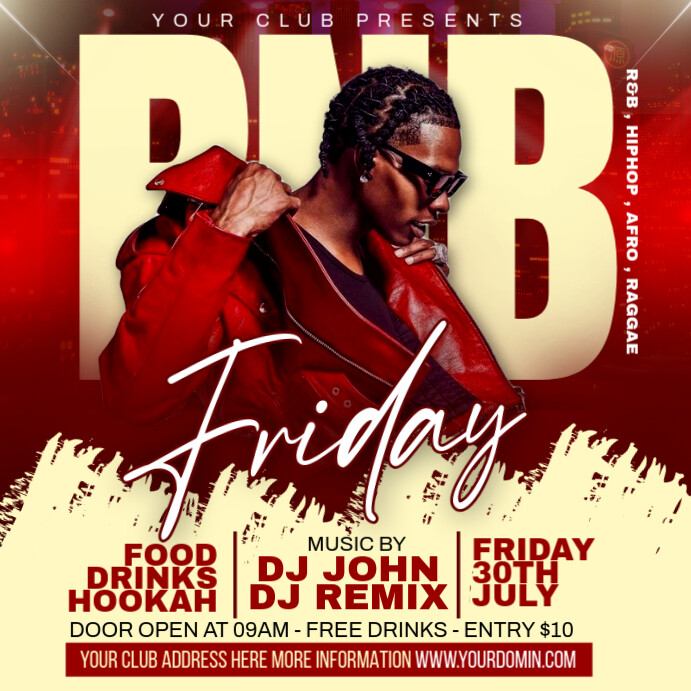 Party flyer Iphosti le-Instagram template