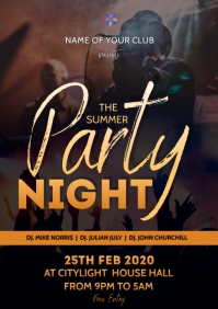party flyer A3 template