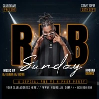 Party flyer Instagram Post template