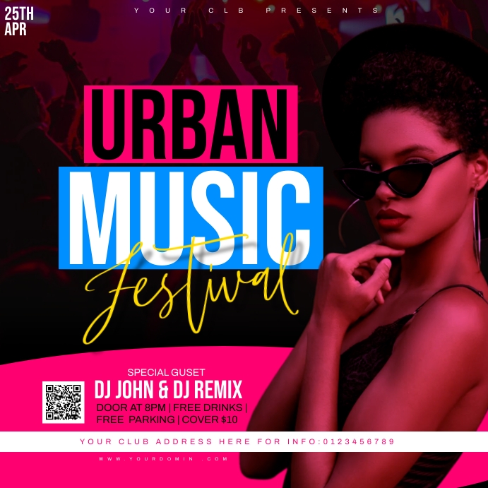 PARTY FLYER Publicação no Instagram template