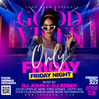 Party flyer Instagram Post template