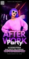 Party flyer Roll Up Banner 3' × 6' template