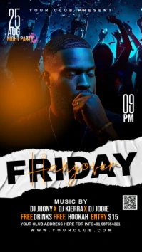 Party flyer Digitalanzeige (9:16) template