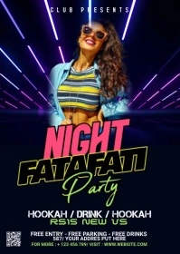 Party Flyer A6 template
