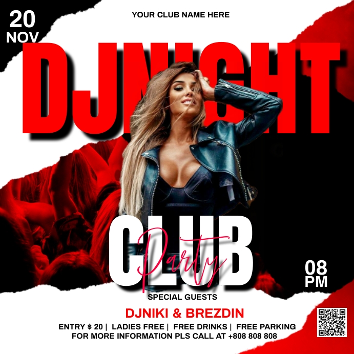 Party flyer Publicação no Instagram template