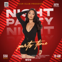 Party flyer Publicación de Instagram template
