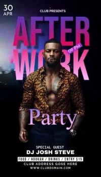 Party flyer Carte de visite template