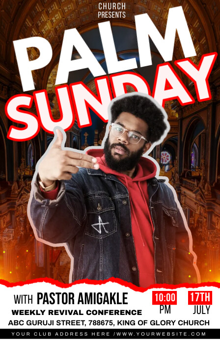 party flyer Tabloid template