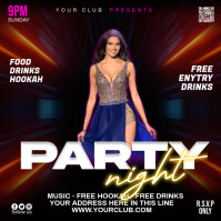 Party Flyer Message Instagram template