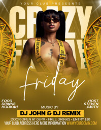 Party flyer Folheto (US Letter) template