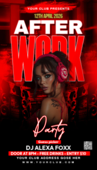 party flyer Carte de visite template