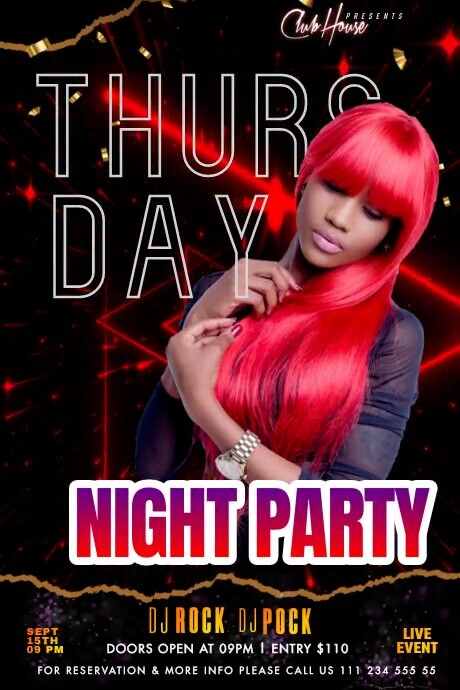 party flyer Poster template